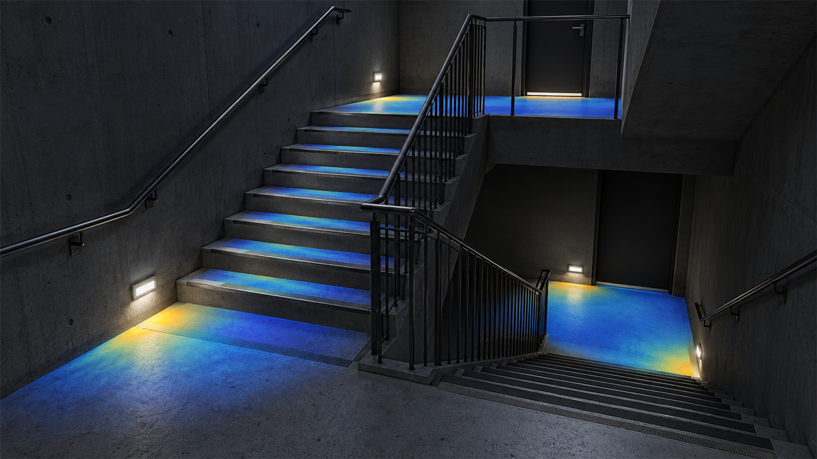 How should a DIALux emergency-lighting calculation model stairs and changes of level? guide cover