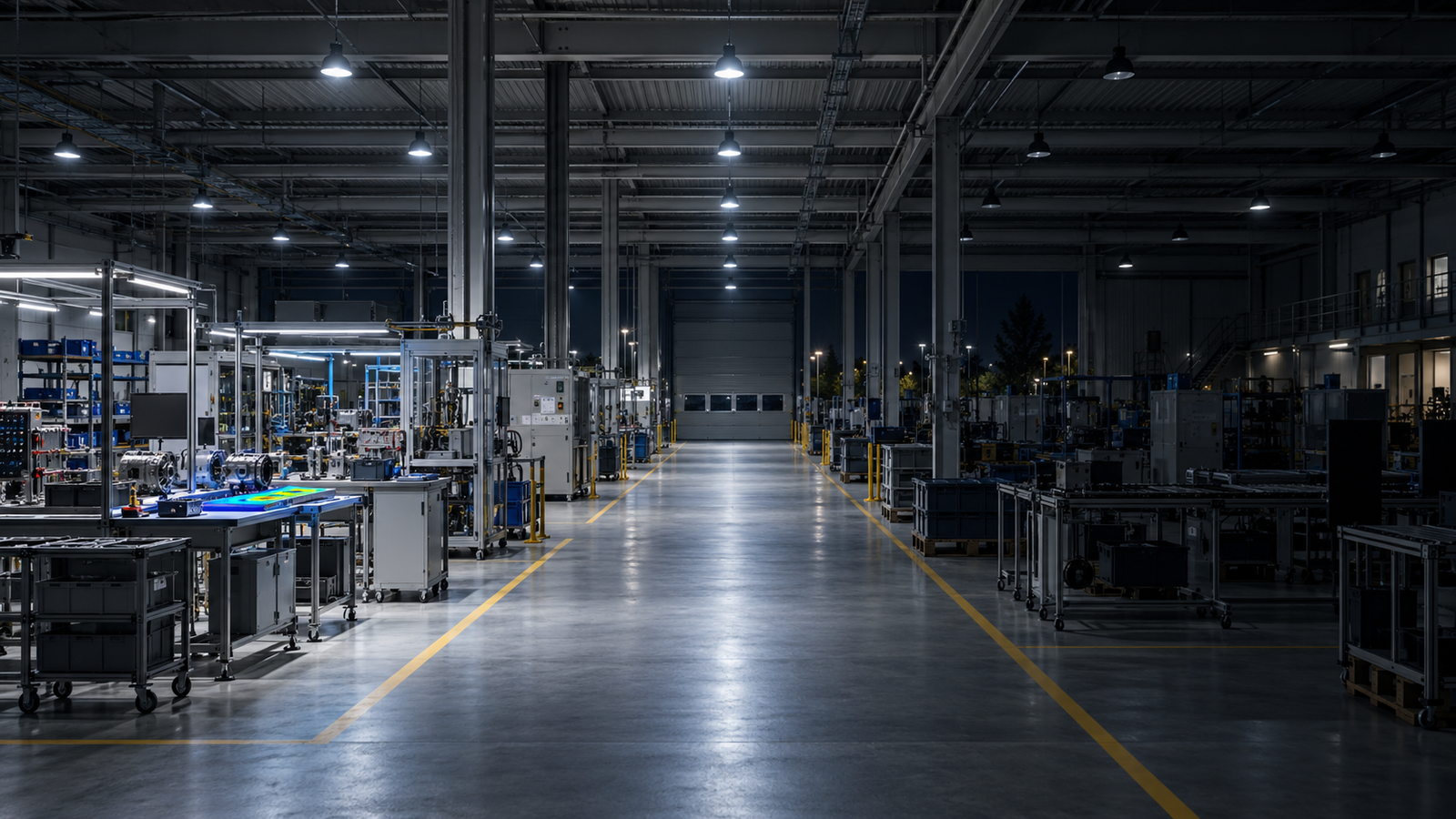 How should a DIALux factory lighting calculation check dimmed operating scenes? guide cover