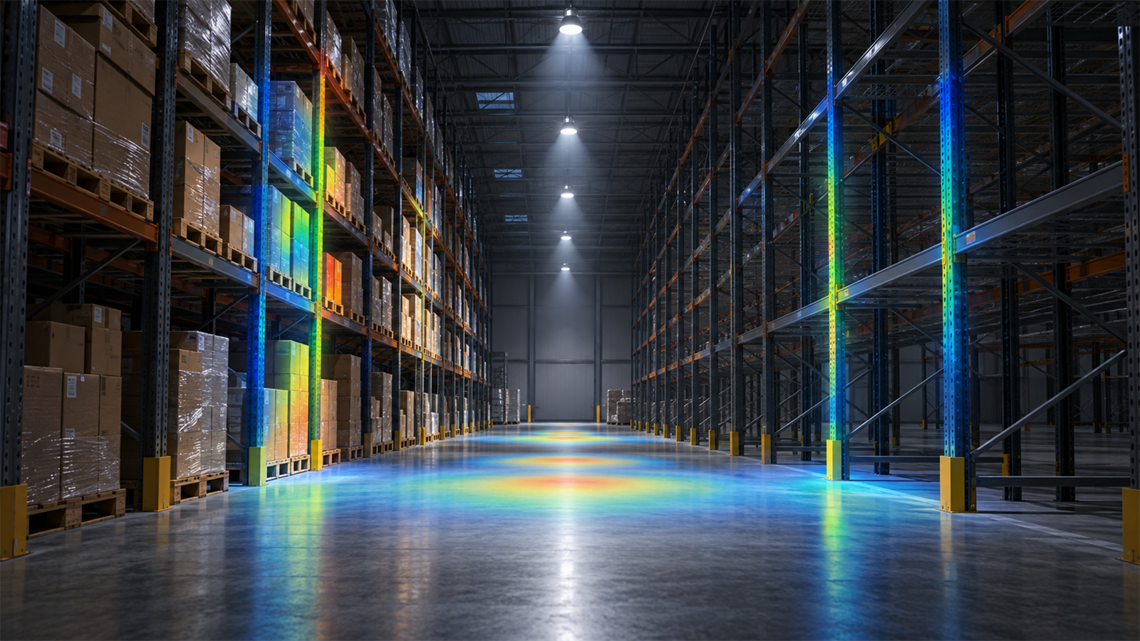 Should a DIALux warehouse calculation compare empty and loaded racking? guide cover