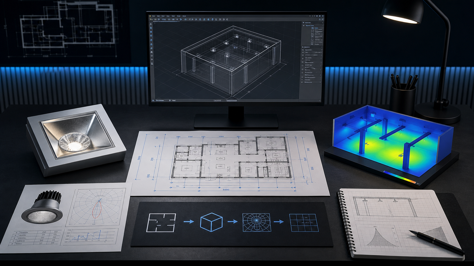 What files are needed for a DIALux lighting calculation? guide cover