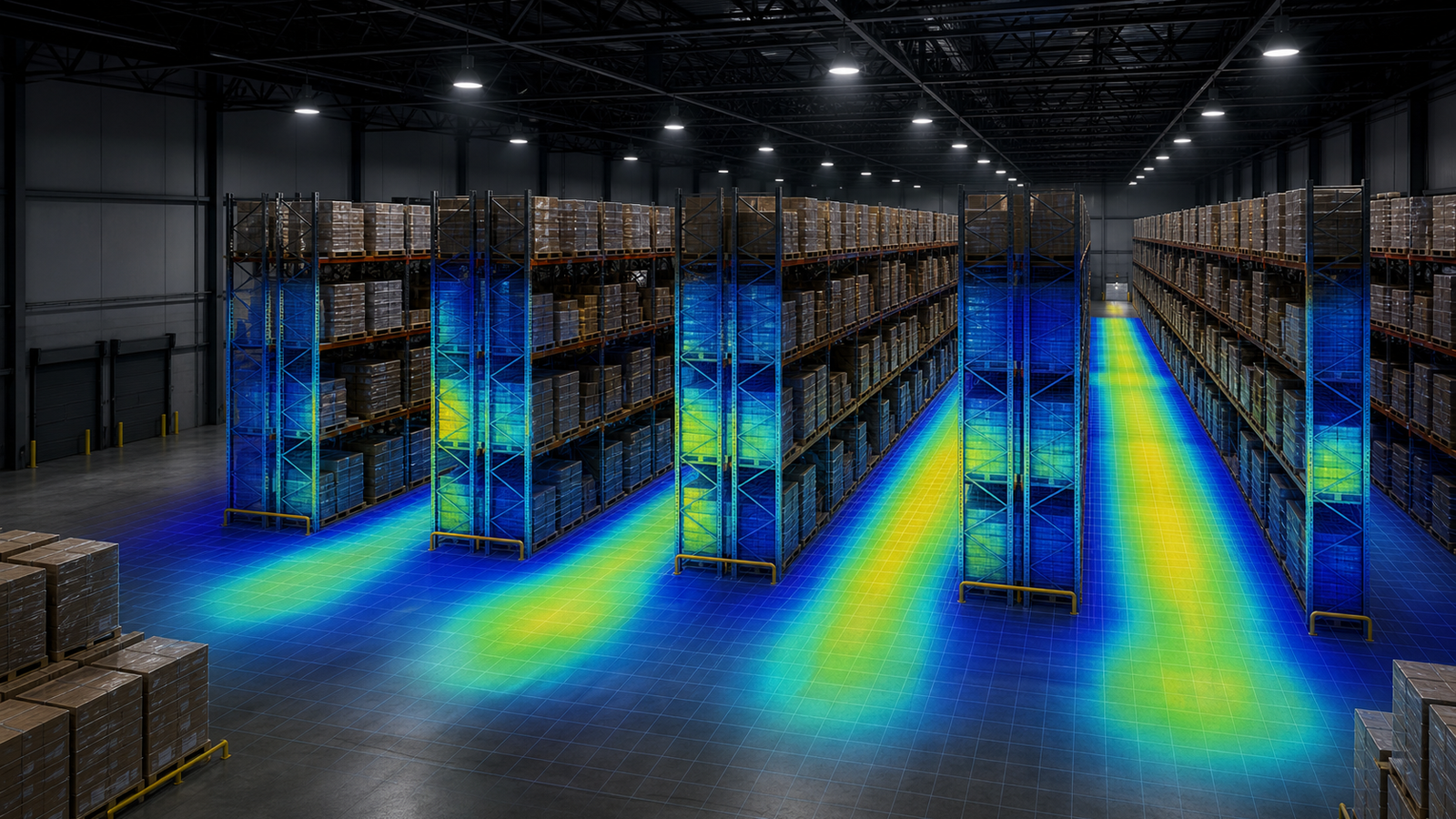 How does warehouse racking change a DIALux lighting calculation? guide cover